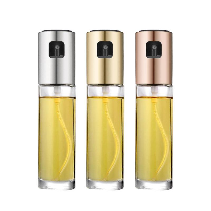 100ml olijfolie-azijnverstuivers van roestvrij staal, draagbare oliedispenser voor het koken van salades, keukengereedschap