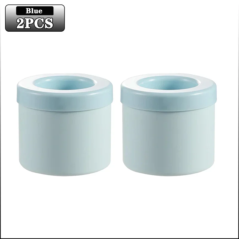 1-4 SZT. Forma Silikonowa robić Kostek Lodu w Kształcie Cylindra 3D, Silikonowy Kubek robić Robienia Lodu, Kubek robić Lodu, Pojemnik robić Przechowywania Lodu: SZARY