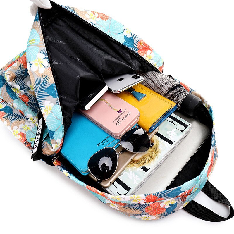 Schooltas voor tienermeisjes, vrouwen, laptoprugzak, bedrukte rugzak, mochila feminina escolar, laptopreistas, dagrugzak