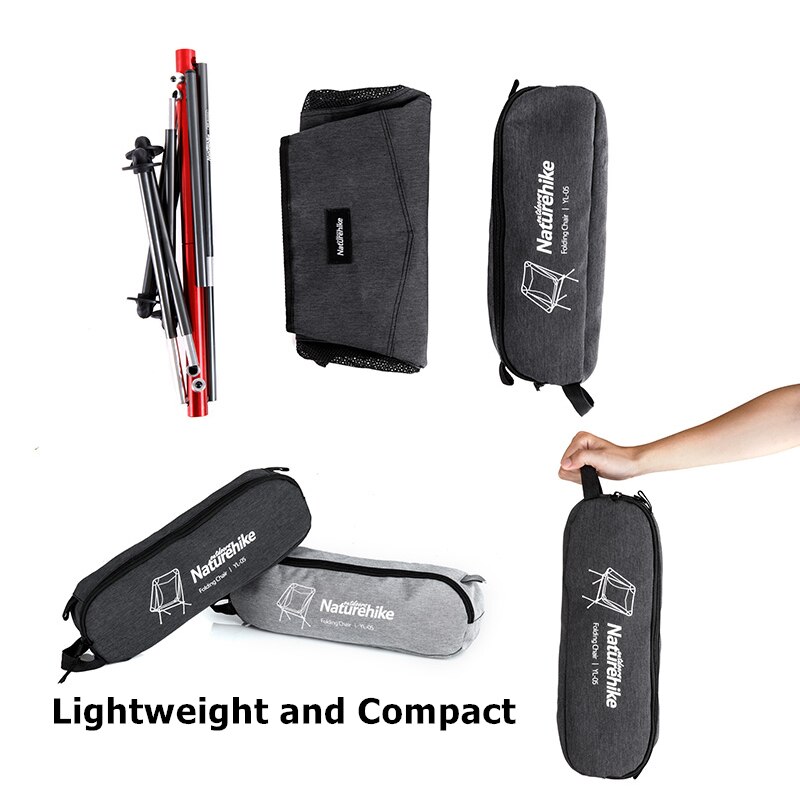 Naturehike Lichtgewicht Compacte Draagbare Opvouwbare Stoel Outdoor Wandelen Reizen Strand Vissen Picknick Camping Stoel