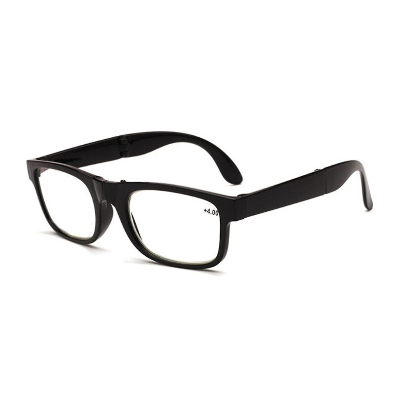 Unisex Opvouwbare Leesbril Gevouwen Opknoping + 1 + 1.5 + 2 + 2.5 + 3 + 3.5 + 4.0 verziend Brillen Full Frame #