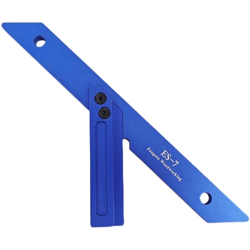 Aluminium 45 Graden Hoek Planning Lijn Gauge Hoek Lijn Schrijvende Heerser Houtbewerking Scriber Markering Gereedschap