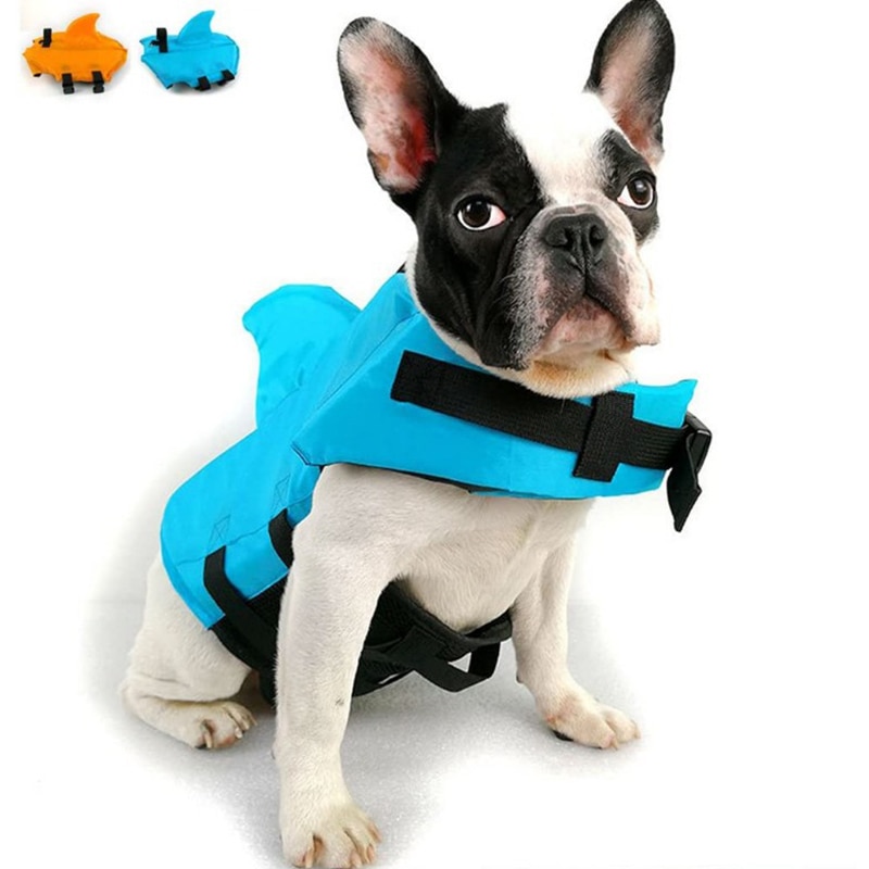Honden zomervest, haai, zwemvest voor huisdieren, hondensurfpak, ademende chaleco salvavidas, vakantie, franse bulldog