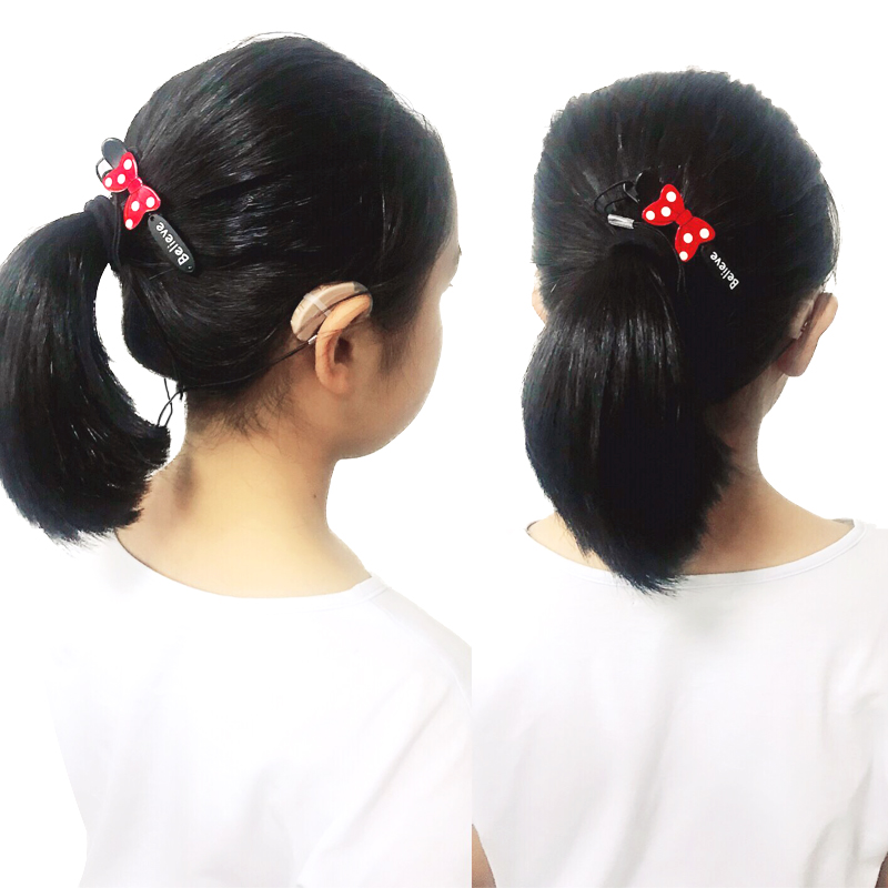 Kids BTE Hearing Aid Clip Safety Line Otoclip for Preventing Falling and Loss Binaural