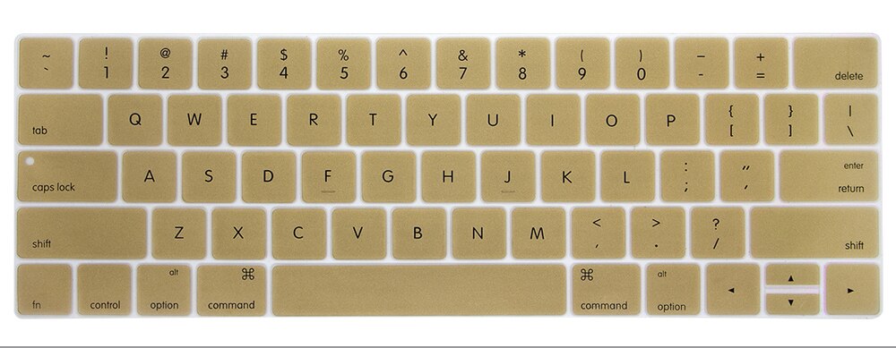 Keyboard Protector Cover for Macbook Pro 13.3'' & Pro 15.4'' with Touch Bar US Version Keyboard Case A1706 A1707 A2159: gold