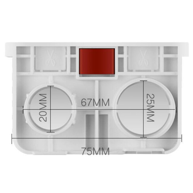 Adjustable 86 Switch Socket Box,Plasterboard 50mm Depth Wall Switch Wall Socket Mounting Cette BOX Screw Set