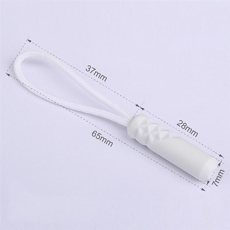20 stuks cilinderkop rits trekker kleding plastic rits kop compacte rits trekkoord multifunctionele rits trekker voor kleding