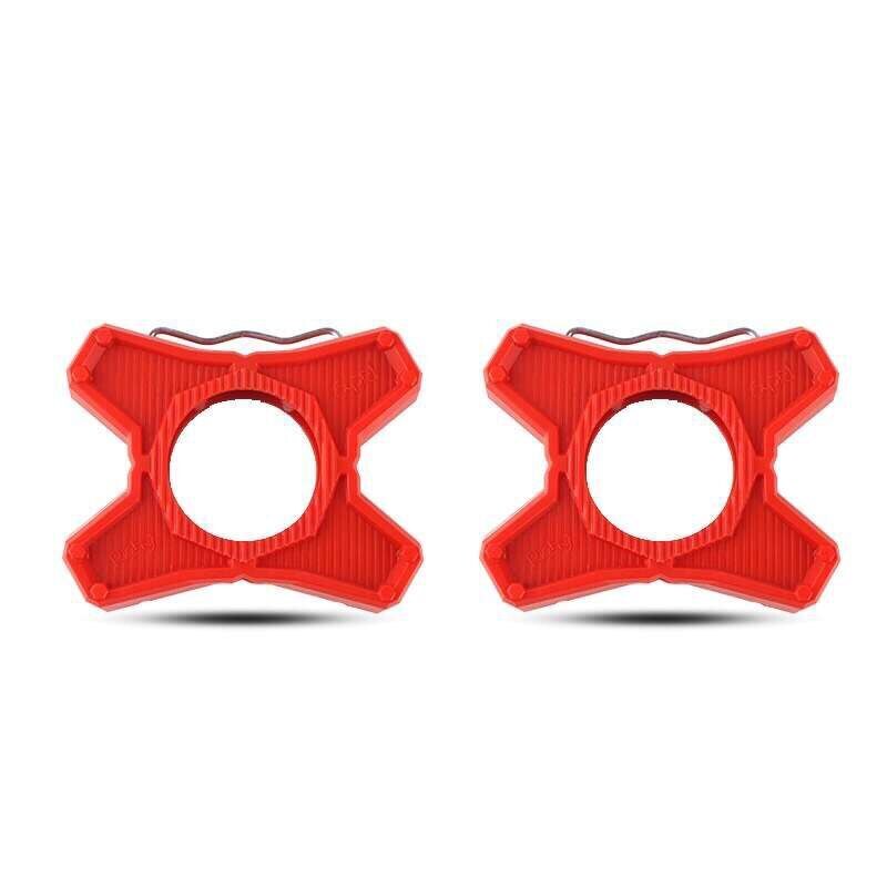 ABS alliage paire de vélo pédales support plat convertisseur pour Speedplay zéro pédales adaptateur vélo route vélo pédale pièces: red