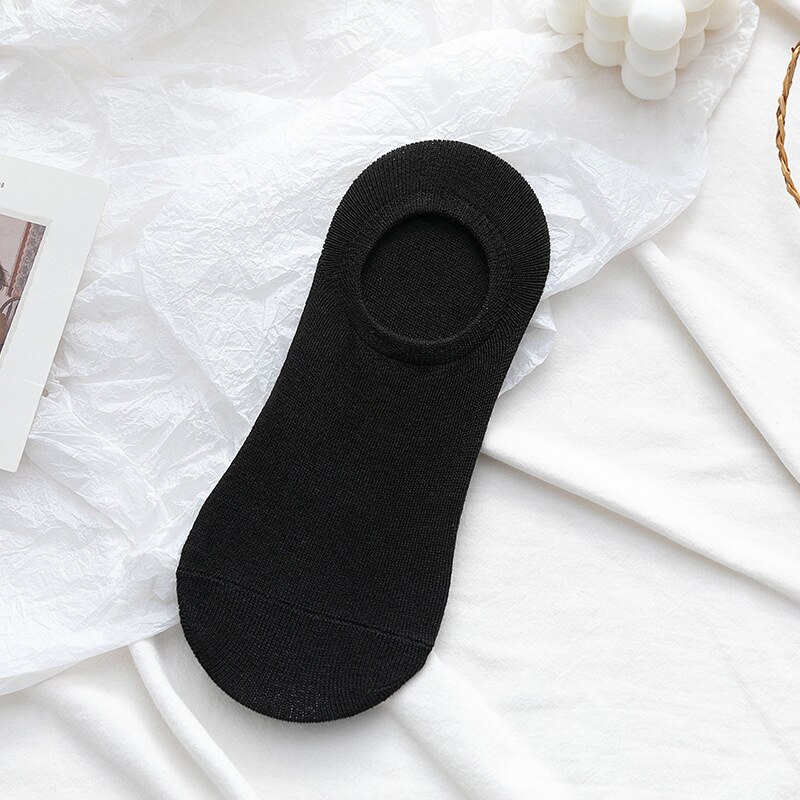 Sport Socks Boat Socks Autumn Invisible Socks Retro Trend Sport Socks men's/women's: Female black color