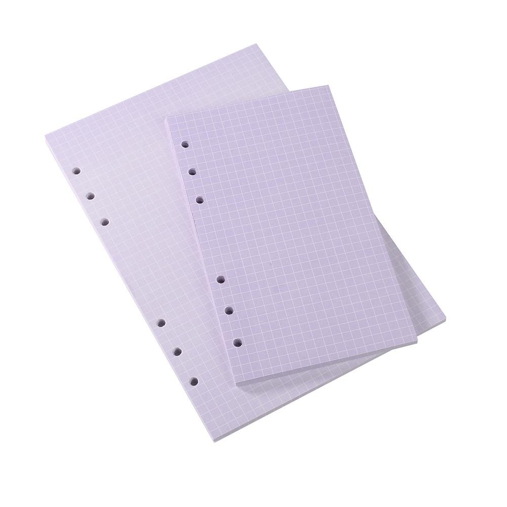 40 Sheets A5/A6 Filler Papers Loose-leaf Notebook 6 Holes Office School Supplies