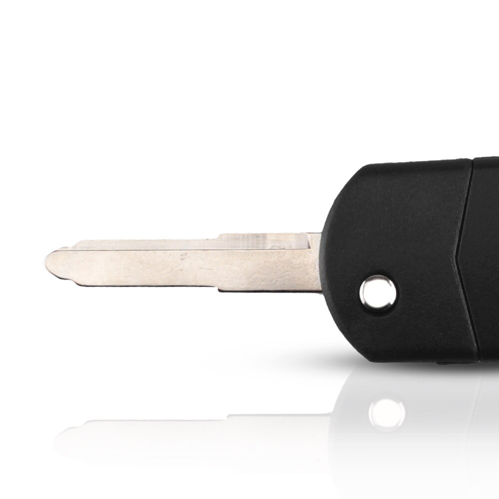 KEYYOU For Mazda 3 5 6 Folding Flip Remote Car Key Replacement Black FOB Shell Case Fob 3 buttons key Replacement