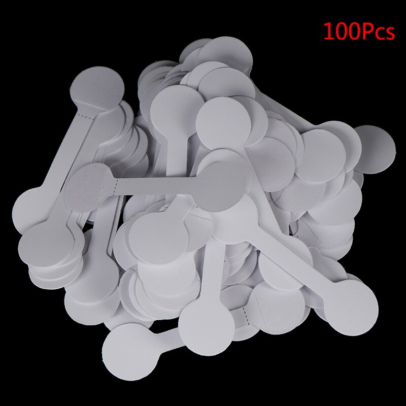 50Pcs/100Pcs Prijs Label Tags Met Opknoping String Voor Sieraden/Briefpapier/Schoenen/Kleding (wit): B