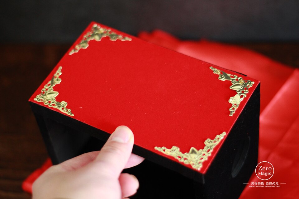 Seide Durch Die Feuer/Feuer Box-Magie Prop, Whosale, Feuer, Requisiten, Komödie, ring, Magie Tricks, Gimmick, Magia Spielzeug, Gadget, Witz, Klassische