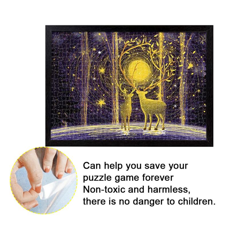 Grand Film de protection pour Puzzle 4/10/20 pièces, grandes feuilles de colle, adhésif Transparent, jeu de support