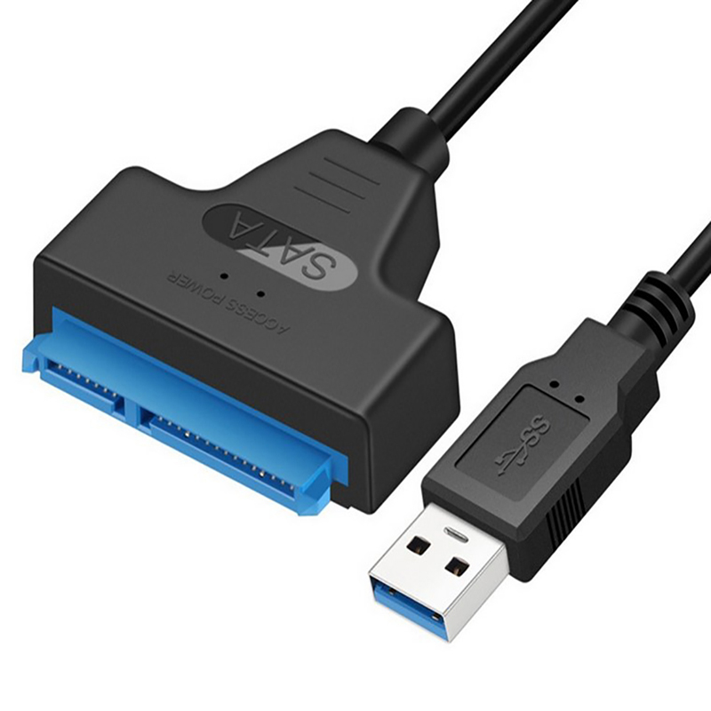 Adaptador de disco duro externo USB 3,0 a SATA de 2,5 pulgadas, lector para Cable SSD HDD