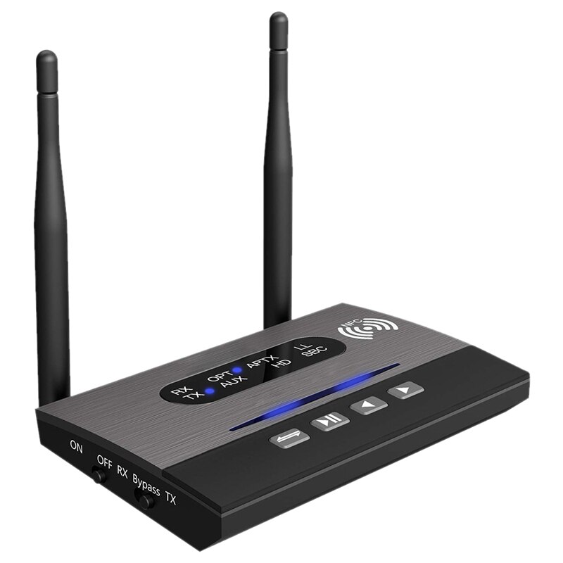 Bluetooth o-adapter 3 in 1 bluetooth 5.0 -zender/ontvanger voor tv, luidsprekers, spelconsoles: Default Title