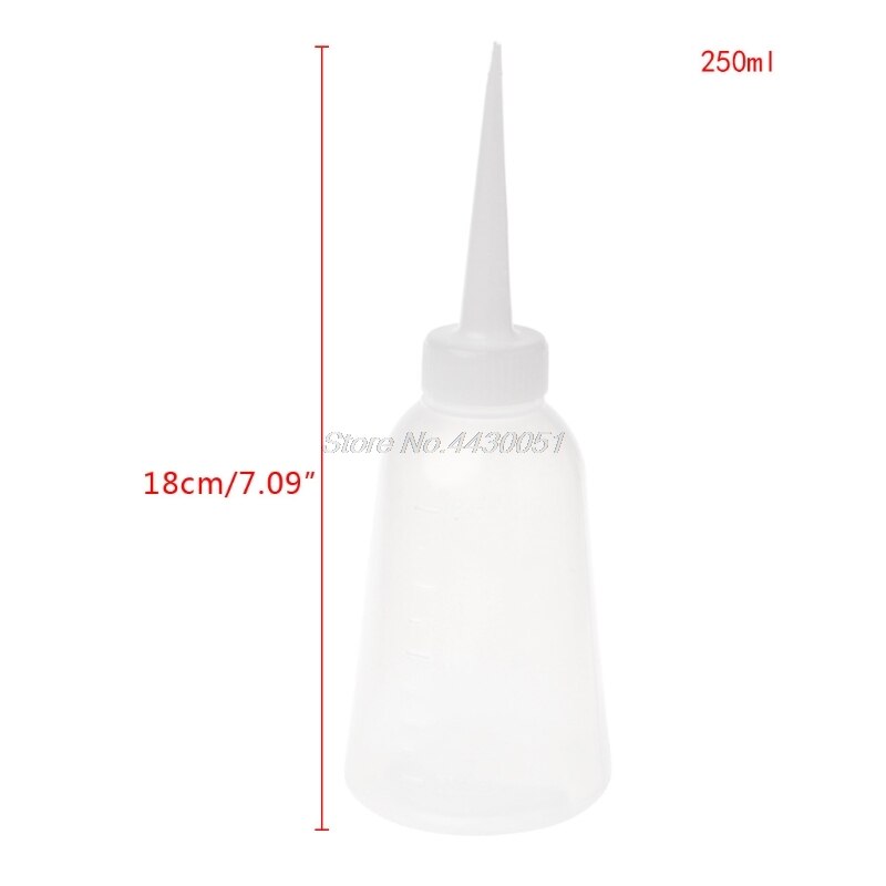 1pc 100ml/ 250ml vetplanten knijp gieter plastic verticale spuitmond spuitbus: 250ml