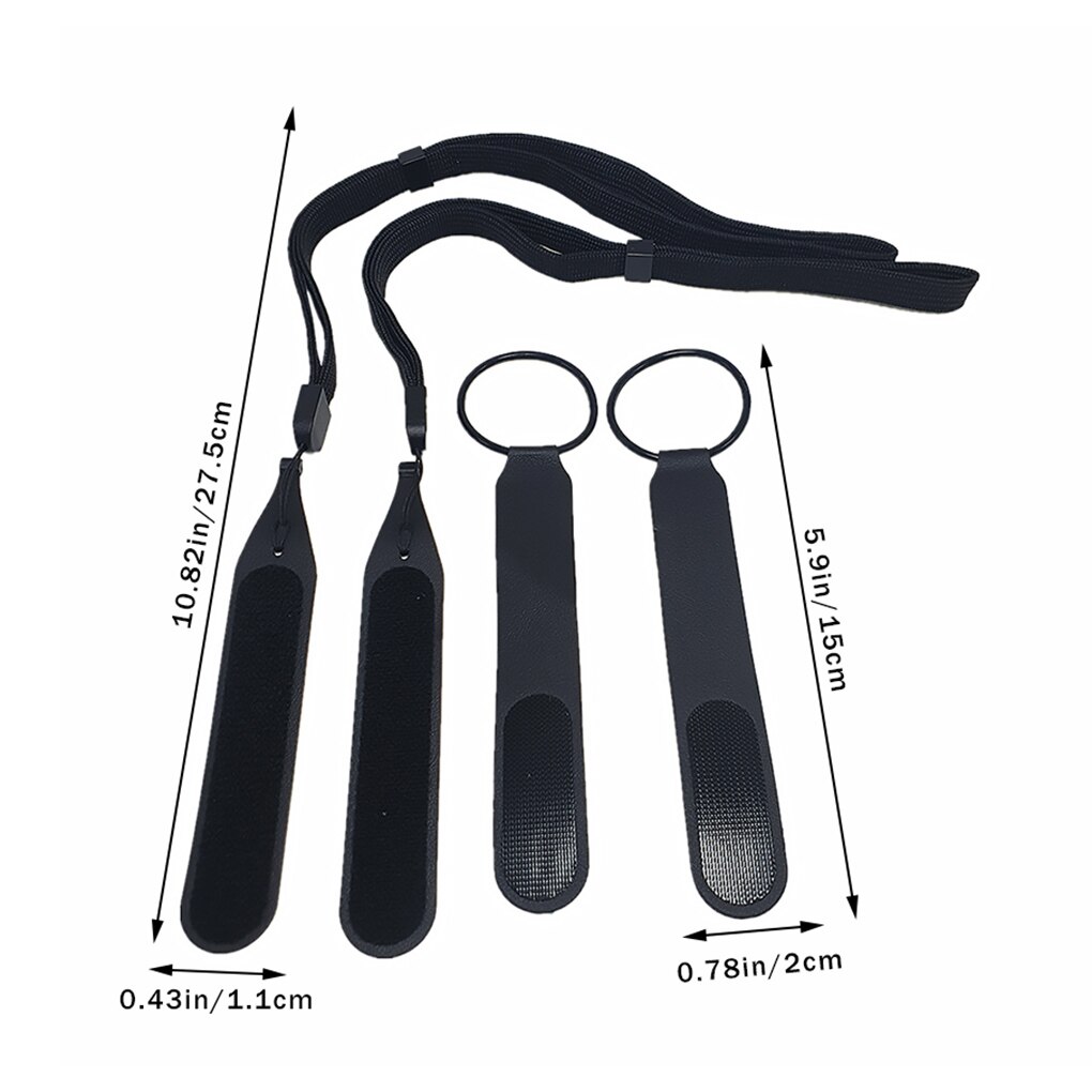 VR Controller Strap Leather Knuckle Handle Grip Strap VR Grip Strap Adjustable Non-slip Controller Band for Oculus Quest 2