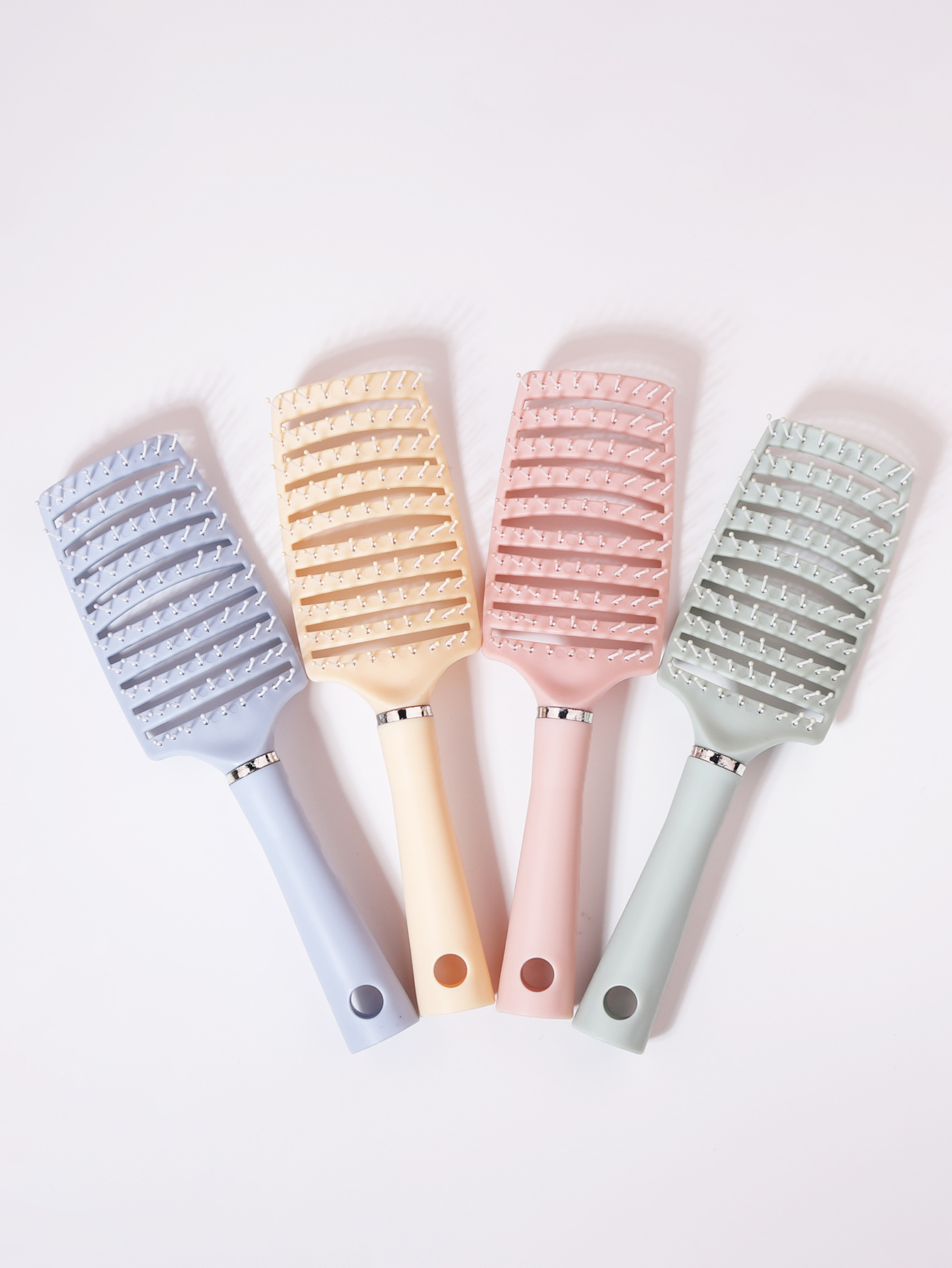 1 pieza de peine de masaje, cepillo de pelo ahuecado, peine de masaje del cuero cabelludo, herramienta de peinado de secado, especial para pelucas de cabello real