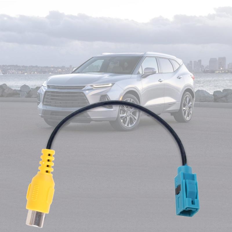 Achteruitrijcamera Adapter Kabel Fakra naar RCA Voertuignavigatie Video Radio Stereo Audio Systeem Adapter Lood 8'' Lang