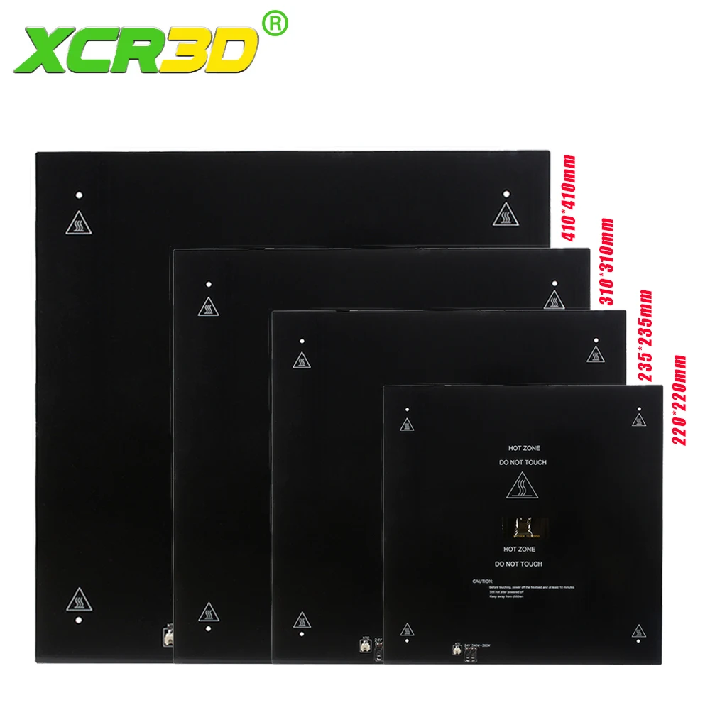 3D Printer Parts Black Aluminum Substrate Heated Bed MK3 hotbed Plate bed Platform 24V 235mm 310mm NTC100K DIY Kit Ender 3