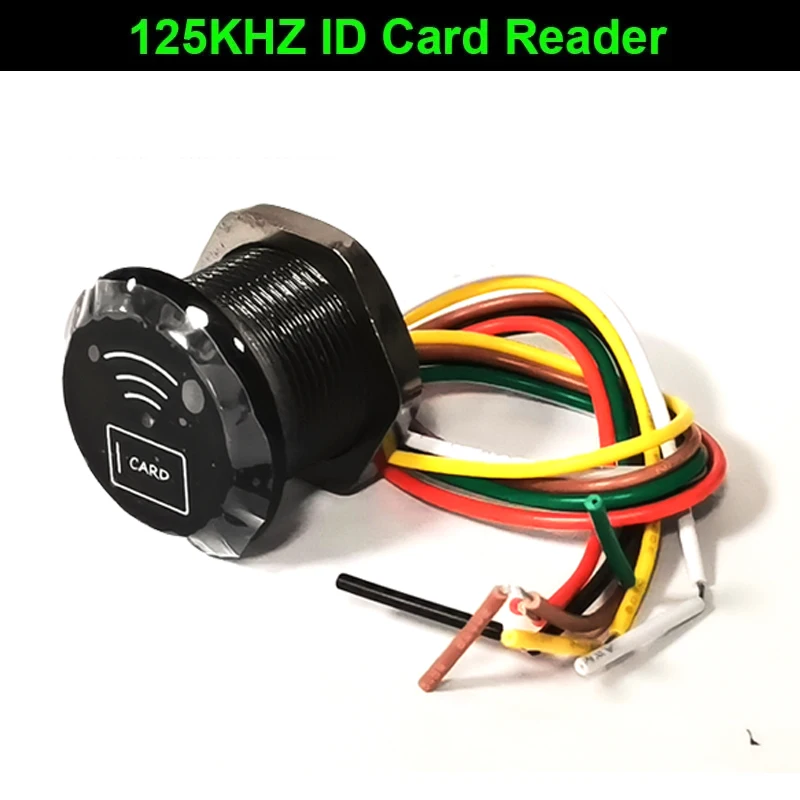 Mini lector de tarjetas de proximidad RFID IP65 impermeable 125KHZ 13,56 MHz lector de tarjetas RFID Wiegand26/34 para sistema de Control de acceso: Azul