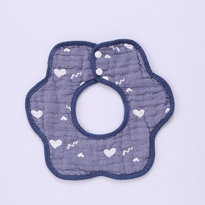 Cartoon Baby Bibs Round Neck Baby Burp Cloth Bibs 360 Degree Flower Bib for Girls Baby Clothing Bandana Bibs Absorbent: 8