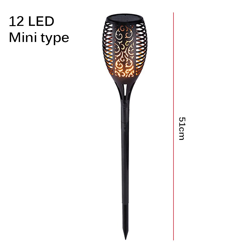 Solar powered LED Flame Lamp Waterproof LEDs Lawn Flame Flickering Torch Light Outdoor Solar LED Fire Lights Garden Decoration