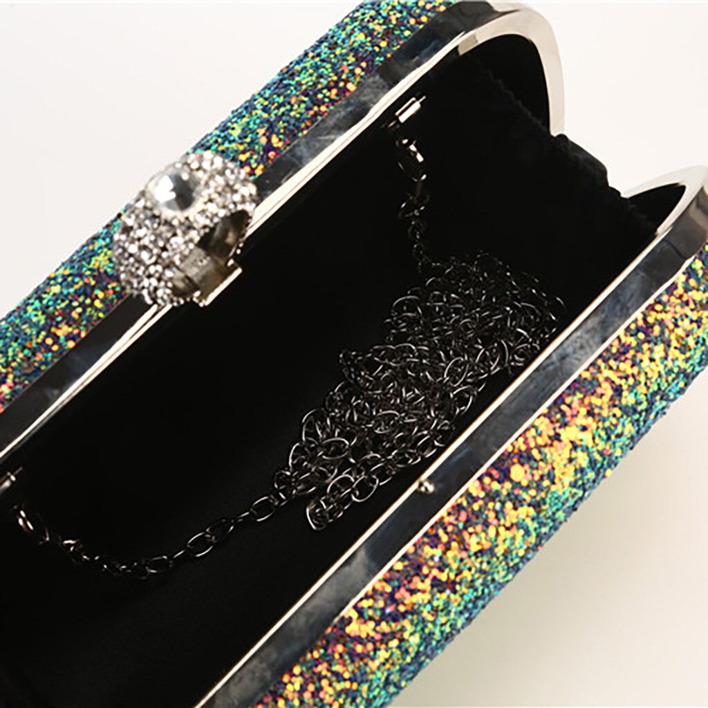 Gouden Avond Clutch Bag Vrouwen Tassen Wedding Shiny Handtassen Bridal Metalen Boog Koppelingen Tas Keten Schoudertas # a3