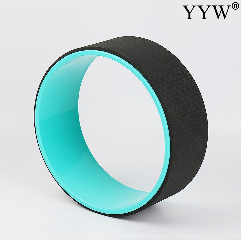 Yoga chirp hjul tillbaka hjul rulle pilates cirkel tpe yoga fitness rullträningsverktyg bantning magisk midja form pilates ring: Svart