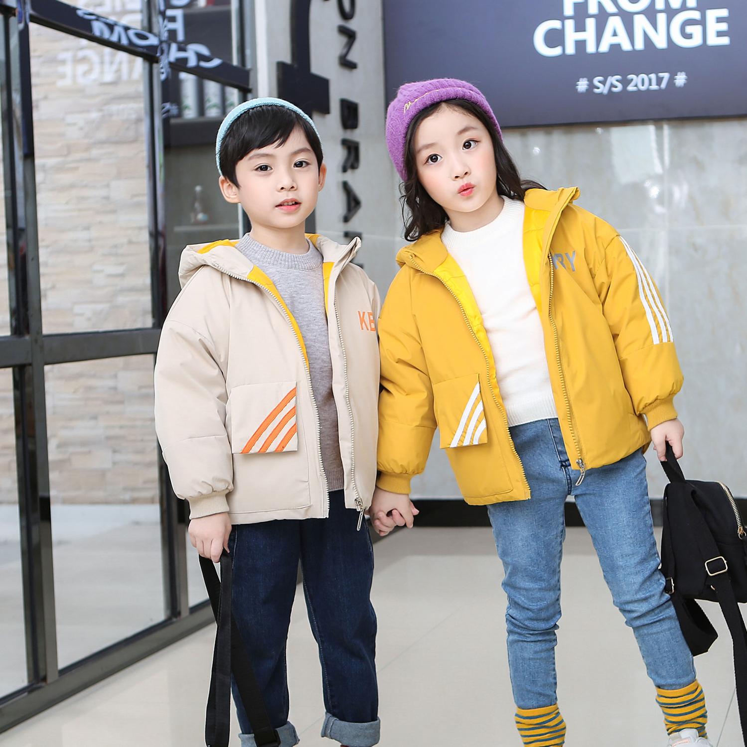 Chaqueta deportiva de algodón con relleno para niños y niñas, abrigo cálido de de invierno, 2-8 años, novedad