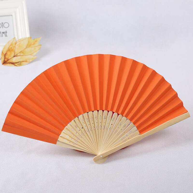Blank Paper Bamboo Folding Fan DIY Calligraphy Painting Drawing Fan Artist Tool Christmas Birthday Party Give For Friend: 09