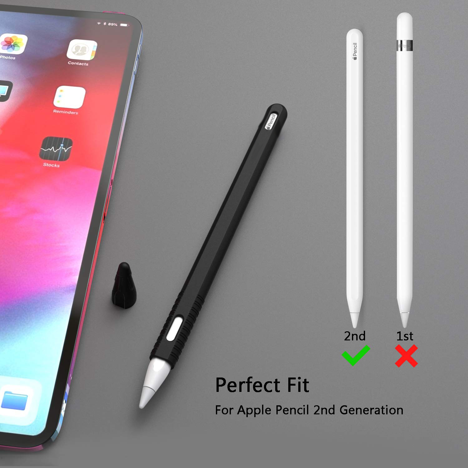 Voor Apple Pencil 2 Case Zachte Siliconen Houder Stylus Pen Cover Compatibel Voor Ipad Tablet Touch Pen Beschermhoes