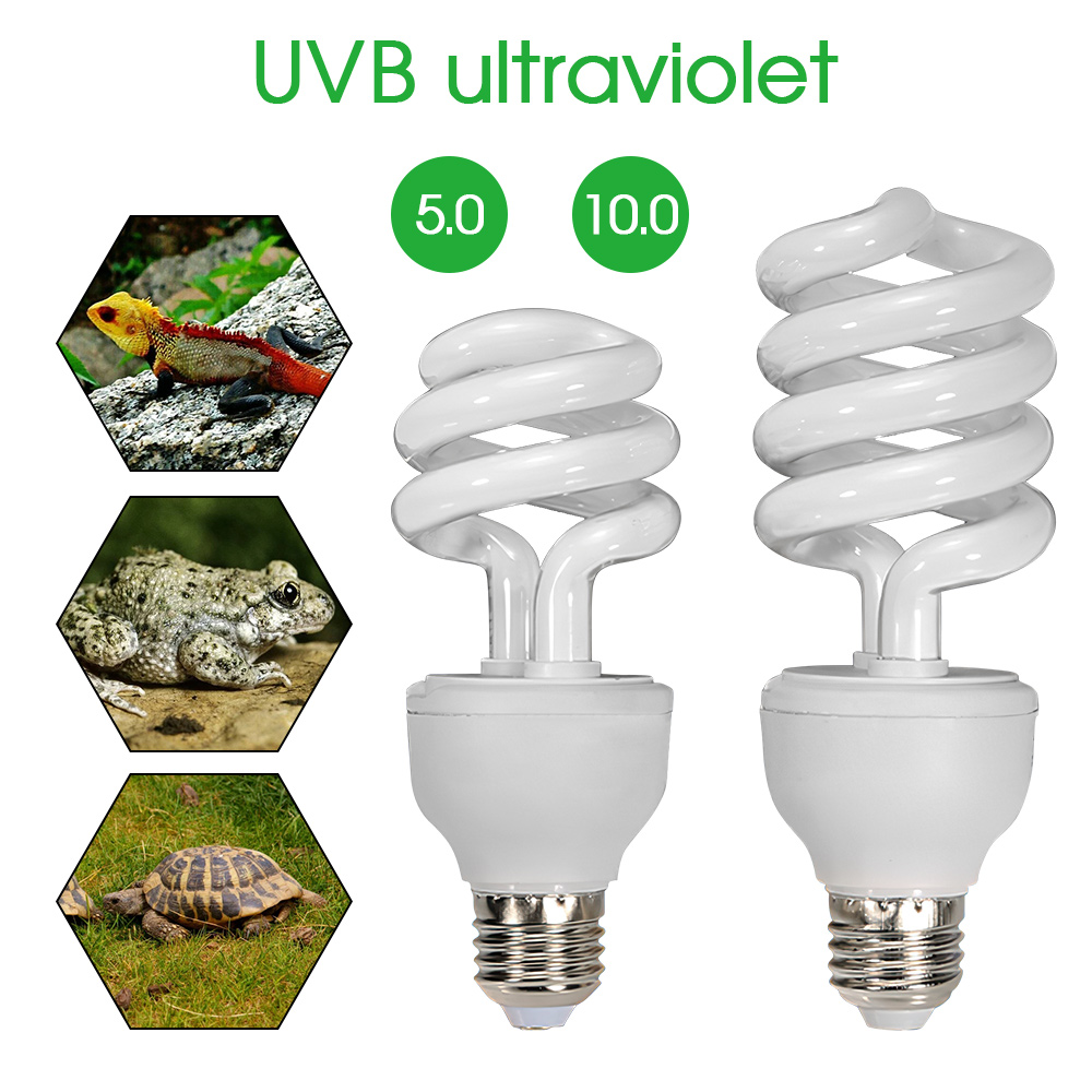 UVB Reptile Light Bulb Habitat Lighting 13W Reptile Lamp For Turtle Lizard Snake Lguana Heating Calcium Lamps 220-240V