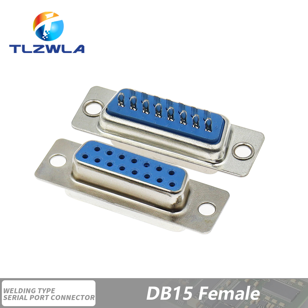5PCS DB9 Adapter Connector Core DB15 DB25 DB37 RS232 Serial COM Plug Connectors Hole/Pin Female Male Port Socket D Sub DP9 Case: MULTI