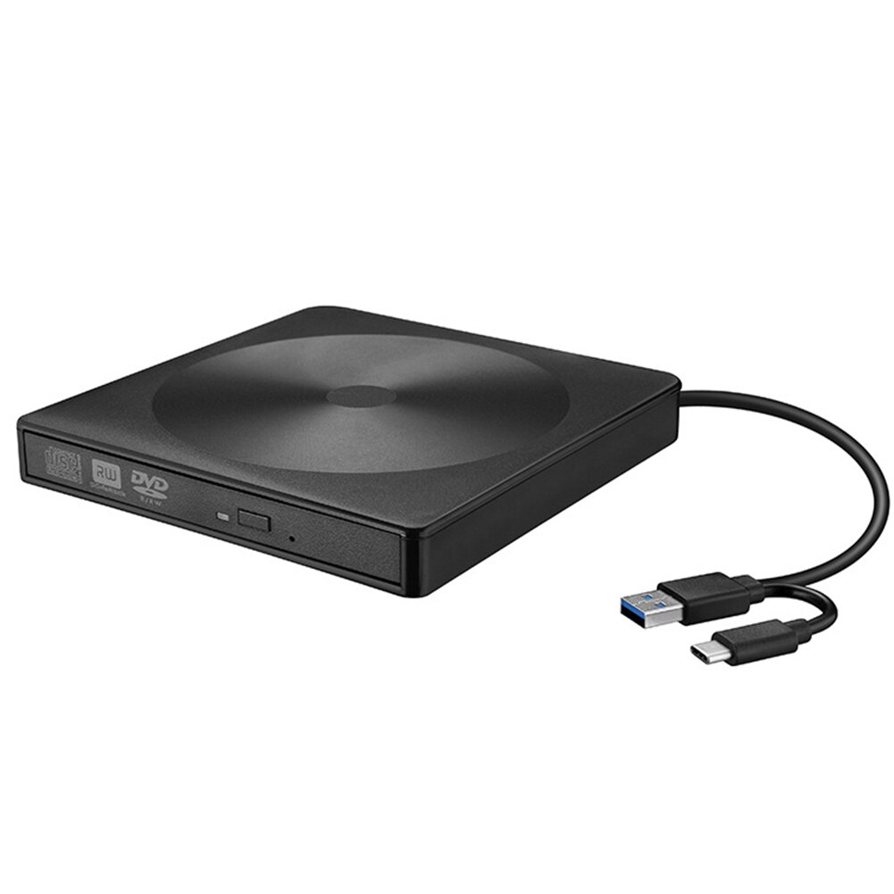 Draagbare Vcd Cd Dvd Brander Usb 3.0 Type-C Externe Dvd Speler Optische Drive Voor Computers Laptop: Default Title