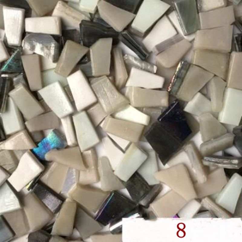 100g tee itse sekoitettu väri mosaiikki lasi peiliinlay laatat tee itse seinä käsintehdyt materiaalit askartelu kodin sisustus aaa 0883: Väri 8
