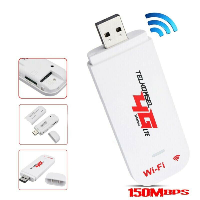 Olåst 4g router lte wifi trådlös usb dongle bredbandsmodem 150 mbps bärbar bil wifi router hotspot