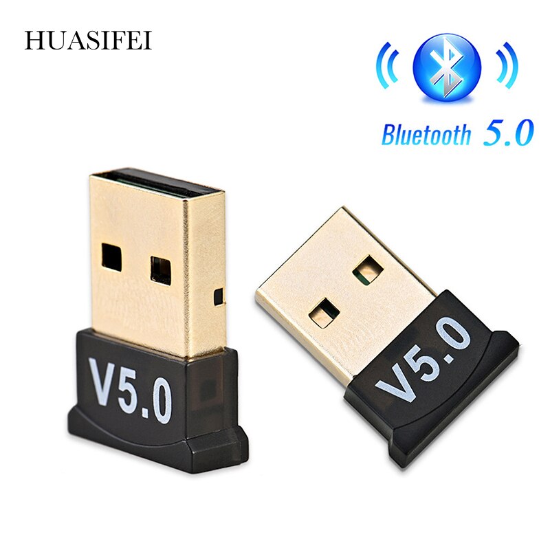 HUASIFEI 5.0 adattatori Bluetooth USB Mini USB adattatore per Computer Wireless ricevitore Audio dongle per Laptop win8/8.1/10