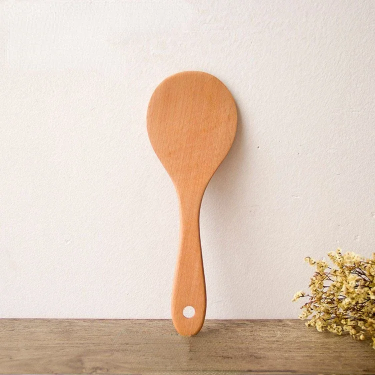 Cuillère à Riz en Bois de 3 Types, Cuillère à Riz de , à Sushi, Ustensiles de Table, Gadgets de Cuisine: Argent