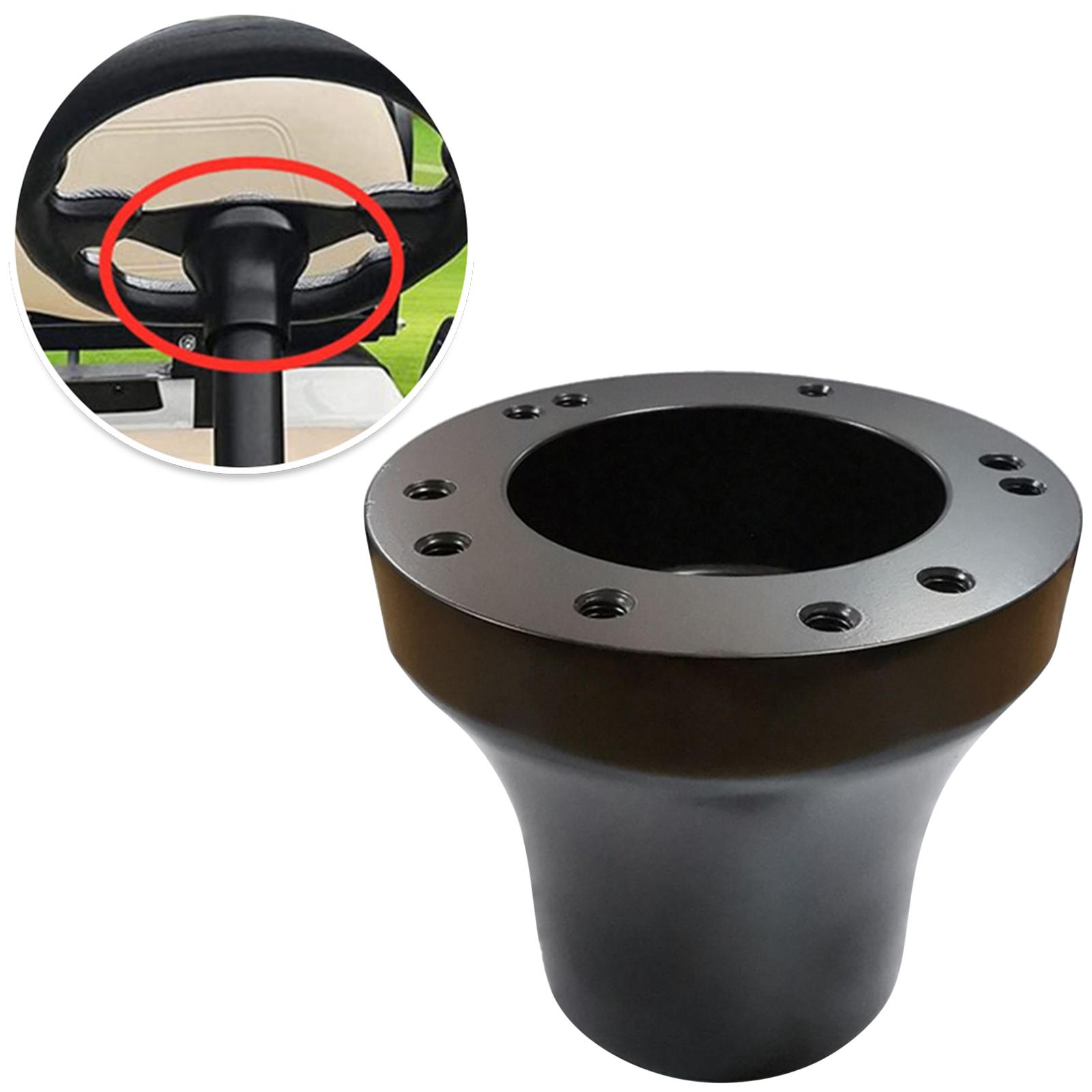 Durable Golf Cart Steering Wheel Adapter 5/6 Hole Accessories ,Fit for Universal Club Car Easy to Install Black Golf Carts