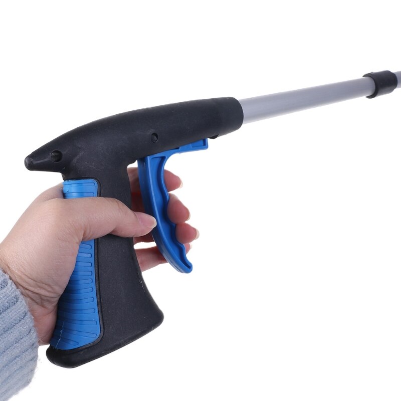 Foldable Long Trash Clamps Grab Pick Up Tool Curved Handle Garbage Clip Portable Pickup Tools C7AC