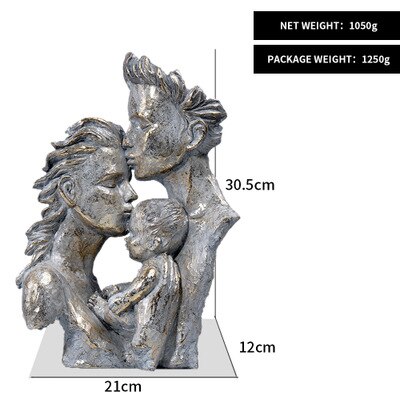 Escultura de Arte Moderno, esculturas decorativas modernas para decoración de casa, arte moderno, decoración del hogar, esculturas de mano, estatuas abstractas: family