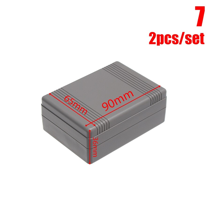 2Pcs ABS Plastic Electronic Project Box Waterproof Cover Project Instrument Case Enclosure Boxes Instrument Parts: 2pcs Style 7