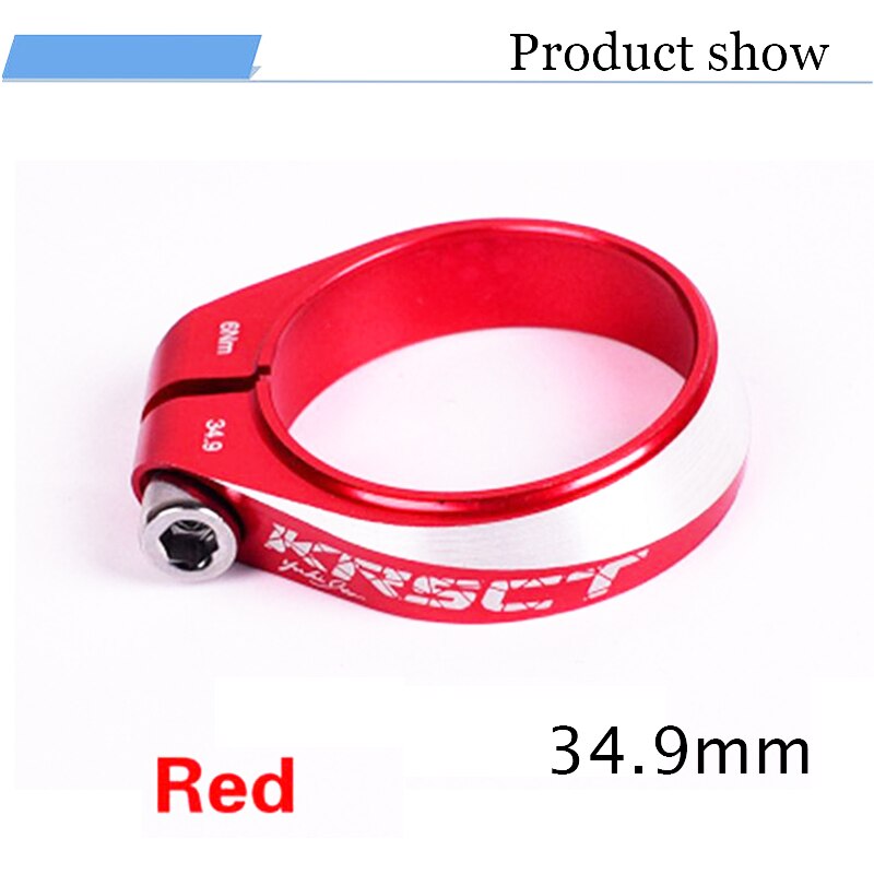 Krsct fiets zadelpenklem aluminium 31.8/34.9mm fiets zadelpen buisklem mtb mountainbike zadelklemmen accessoires