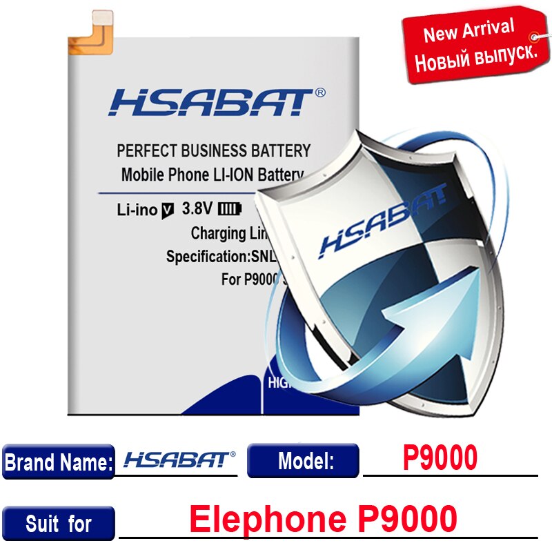 HSABAT-Batería de para Elephone S7 / R9 / S3 / A5 / P8 Max / P8000 / P8 mini / P9000 P9000 Lite / S7 MINI / A4 / M2 / P8: for Elephone P9000