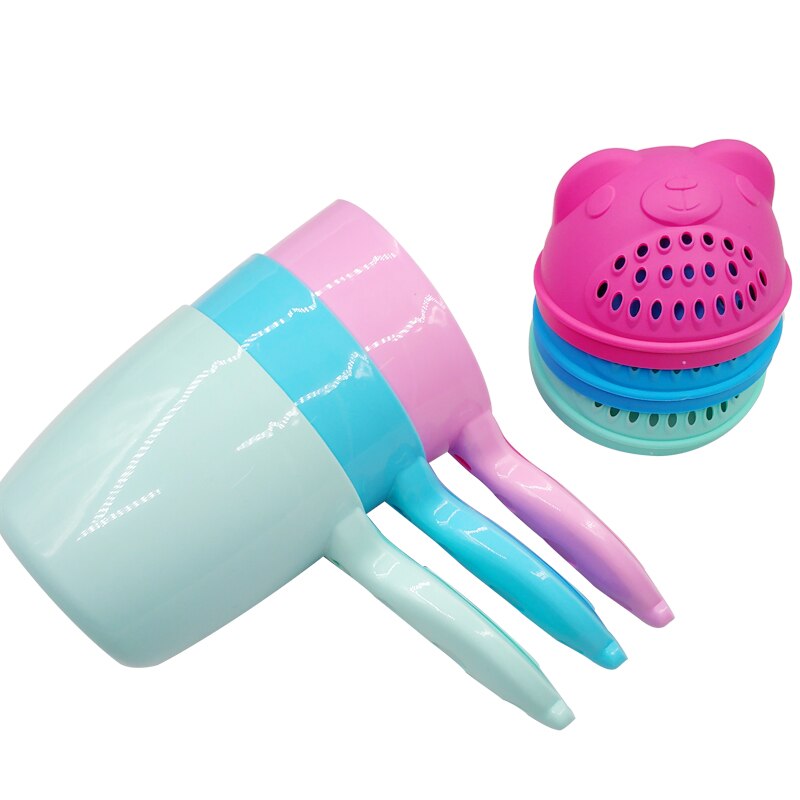 1pc baby tecknad björn badkopp nyfödda barn dusch schampo cup bailer baby barn dusch vatten sked bad tvättkoppar för 3 färger