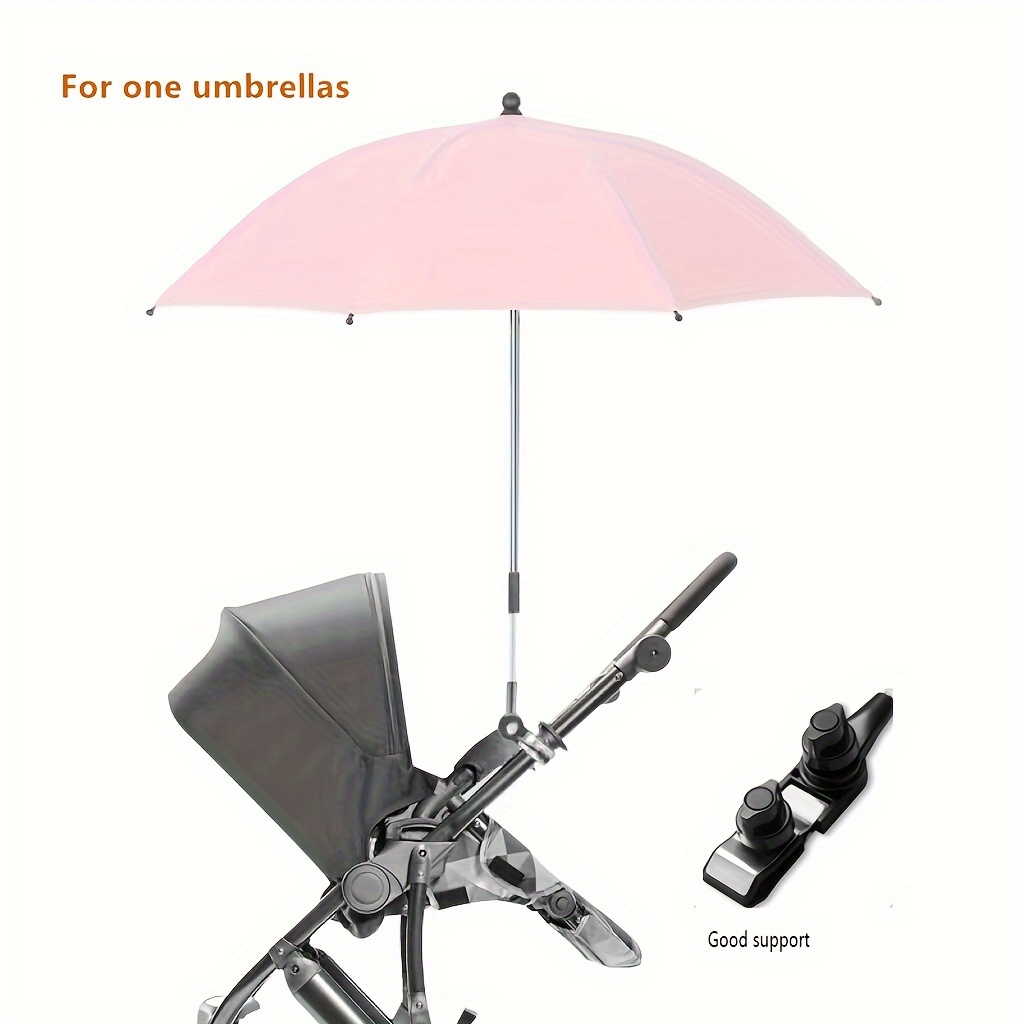All-Purpose UV Protection Parasol Umbrella with Secure Clamp - Adjustable Sun Shade for Bikes, Trolleys, Wheelchairs, and Outdoo