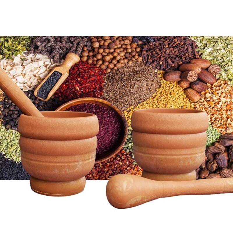 Ready Stock Kitchen Mortar / Pestle Batu Lesung / Mortar Pestle Kitchen Tools