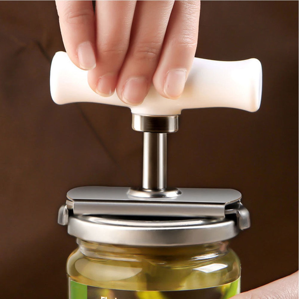 Verstelbare Blikopener Roestvrij Staal Handmatige Deksels Off Jar Opener Blikopener Flesopener voor 1-4 inch Keuken gereedschap